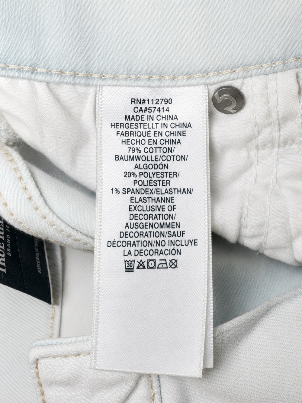 NWT True Religion Jennie Mid Rise Skinny Jeans Size 24 - Picture 4 of 9